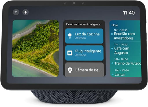 O Amazon Echo Show 8 (última geração) combina desempenho avançado, design refinado e inteligência ambiental num ecrã HD de 8,7", agora com 15% mais área de visualização.