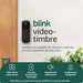 Campainha Inteligente Blink Video Doorbell 2025 com Módulo de sincronização permite ver quem está à sua porta através do seu smartphone com uma definição HD 1080p.