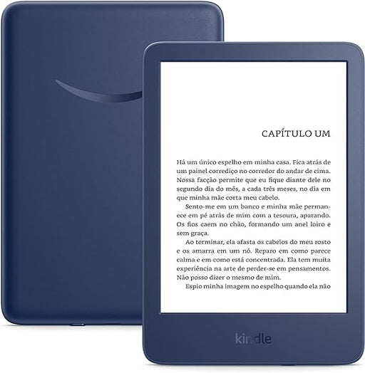  O Kindle mais leve e compacto, com ecrã de 6" e alta resolução de 300 ppi para apresentar texto e imagens de forma nítida. Ecrã antirreflexo semelhante ao papel verdadeiro.