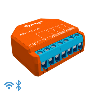 O Shelly Plus i4 permite a ativação ou desativação manual de qualquer cena criada e a execução de ações sincronizadas, possibilitando a definição de cenários complexos. Controlador de 4 entradas digitais, gerido por Wi-Fi.