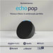 A Echo Pop é uma coluna inteligente controlada por voz com a assistente virtual Alexa, que é compatível com lâmpadas, fechaduras, sensores, tomadas e interruptores inteligentes.