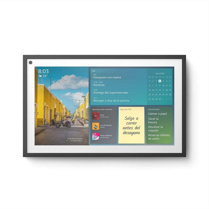 Assistente Virtual Amazon Alexa Echo Show 15 FHD 15,6" - Preto  Casa Inteligente