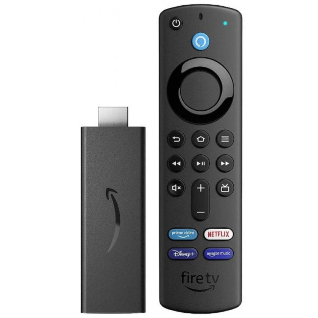 Amazon Fire TV Stick 2021 3ªGeração com 1GB RAM, 8GB ROM, Bluetooth 5.0, processador de 1,7 GHz, resolução Full HD e assistente virtual Amazon Alexa via comando de voz.