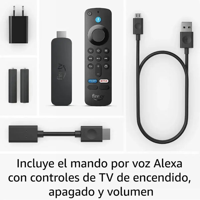 Amazon Fire TV Stick 4K Plus tem 2GB RAM, 8GB ROM, HDR10+, Wi-Fi 6, Bluetooth 5.2. Melhora a experiência de streaming com a resolução 4K e processador Quadcore de 1,7 GHz.