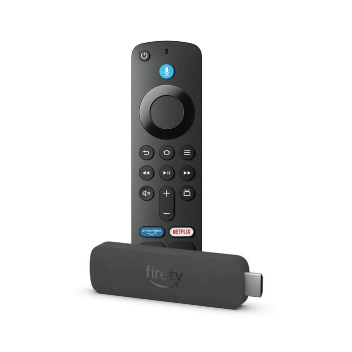 Amazon Fire TV Stick 4K Select tem 1GB RAM, 8GB ROM, HDR10+, Wi-Fi 5, Bluetooth 5.0. Melhora a experiência de streaming com a resolução 4K e processador Quadcore de 1,7 GHz.