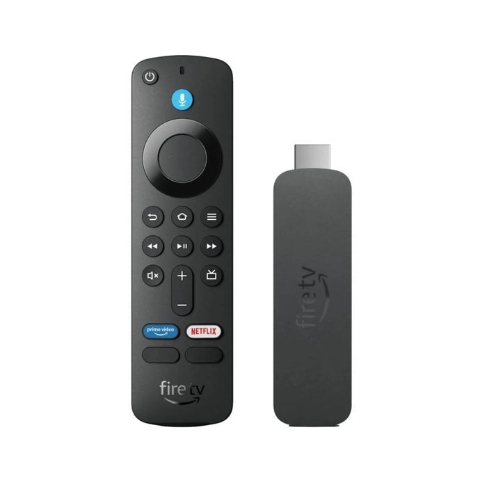 Amazon Fire TV Stick 4K Select tem 1GB RAM, 8GB ROM, HDR10+, Wi-Fi 5, Bluetooth 5.0. Melhora a experiência de streaming com a resolução 4K e processador Quadcore de 1,7 GHz.