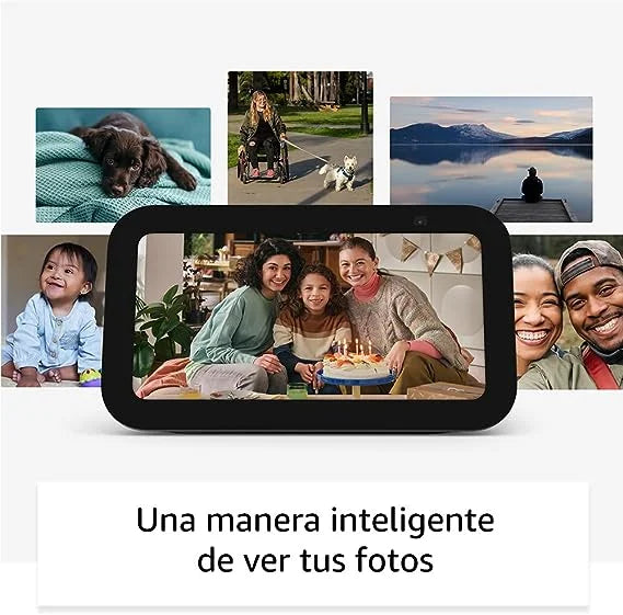 A Echo Show 5 é uma assistente virtual (Alexa) com ecrã de 5.5", que através de comandos de voz permite controlar lâmpadas, fechaduras, sensores e tomadas inteligentes.