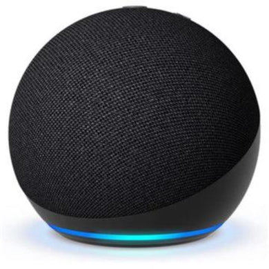 A Echo Dot é uma coluna inteligente controlada por voz com a assistente virtual Alexa compatível com lâmpadas, fechaduras, sensores, tomadas e interruptores inteligentes.