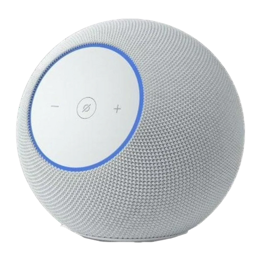 O Echo Studio é um altifalante inteligente projetado para oferecer áudio poderoso e envolvente, adaptando-se automaticamente ao ambiente para uma experiência sonora otimizada.