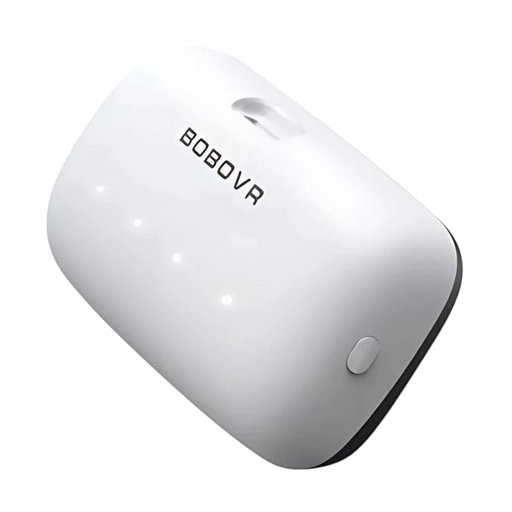 BOBOVR B100 é uma bateria de substituição com alta capacidade e carga rápida projetada para os Meta Quest 3 e Meta Quest 3S. Melhoram a gestão térmica e incluem indicadores LED para verificar o nível de carga.