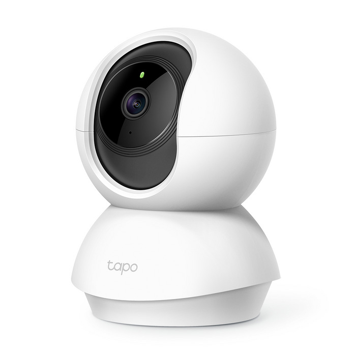 Câmara de vigilância interior TP-Link Tapo TC70 Wi-Fi com visão noturna até 9 metros e alta definição 1080p. Compatível com a Google e a Alexa.