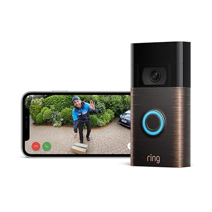 A campainha inteligente com vídeo e bateria Ring Video Doorbell (2ª geração) tem WiFi, vídeo HD 1080p, uma visão noturna mais nítida e diferentes funcionalidades que te permitem ver, ouvir e falar com quem está a porta da tua casa a partir do teu Smartphone ou Tablet.