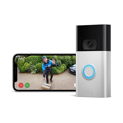 A campainha inteligente com vídeo e bateria Ring Video Doorbell (2ª geração) tem WiFi, vídeo HD 1080p, uma visão noturna mais nítida e diferentes funcionalidades que te permitem ver, ouvir e falar com quem está a porta da tua casa a partir do teu Smartphone ou Tablet.