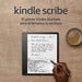 O primeiro Kindle (Scribe) para leitura e escrita, com um ecrã Paperwhite de 10,2 polegadas e uma resolução de 300 ppi. Leia e escreva confortavelmente com o lápis básico.