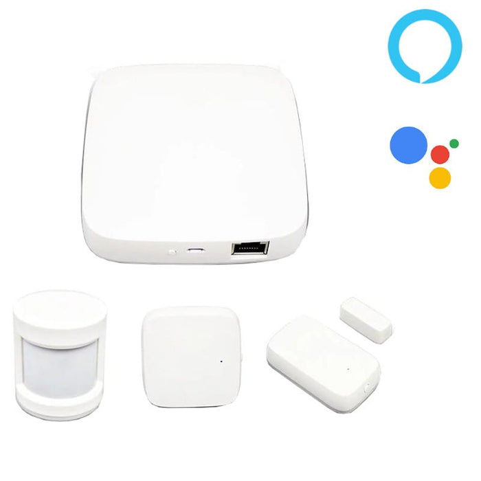 Kit Zemismart com HUB Zigbee, sensor de movimento, janela e porta, temperatura e humidade