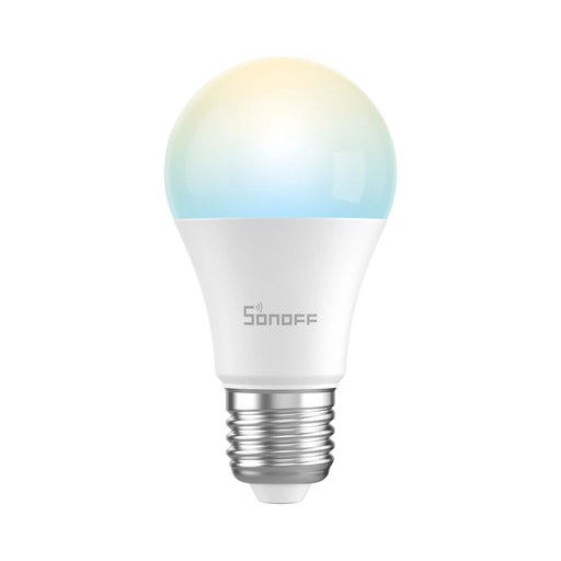 A Lâmpada LED inteligente Sonoff B02-Bl-A60 pode fazer mais do que ligar e desligar. Controle a intensidade e temperatura da cor (de 2700K a 6500K). Ligar ou desligar com comandos de voz com a Alexa ou o Google Assistant.