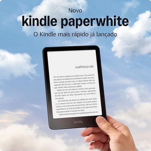 O Kindle mais rápido de sempre com um ecrã de 7", maior contraste de imagem e um folhear de página 20% mais rápida. Ultraleve, com um ecrã antirreflexo e conteúdo nítido sob qualquer luz.