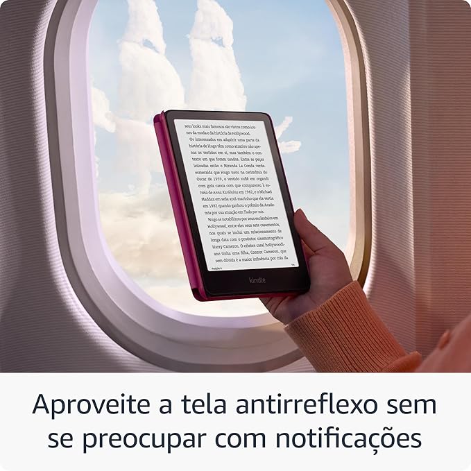 O Kindle mais rápido de sempre com um ecrã de 7", maior contraste de imagem e um folhear de página 20% mais rápida. Ultraleve, com um ecrã antirreflexo e conteúdo nítido sob qualquer luz.