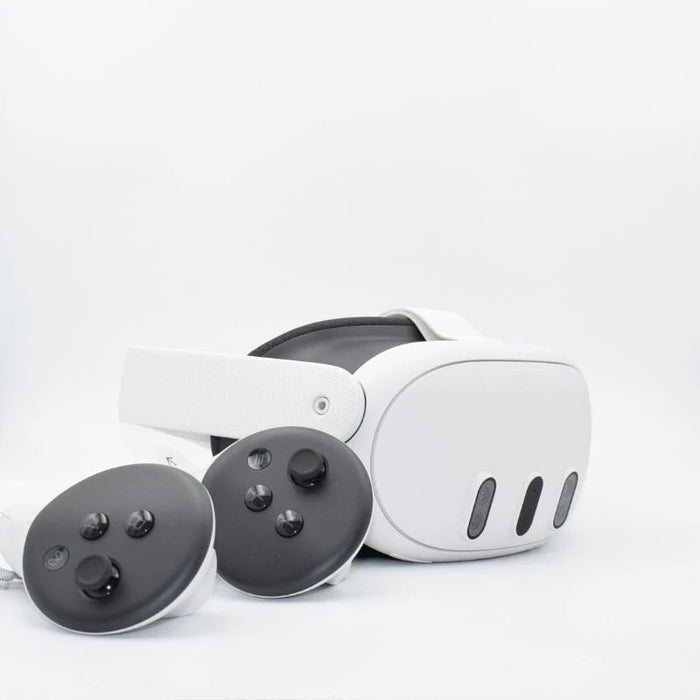 Os Meta Quest 3 são os óculos de realidade virtual mais avançados do momento. Com o dobro do processamento, mais 30% no desempenho gráfico e mais de 500 empolgantes jogos/aplicações imersivos.