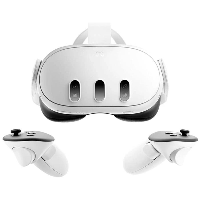 Os Meta Quest 3 são os óculos de realidade virtual mais avançados do momento. Com o dobro do processamento, mais 30% no desempenho gráfico e mais de 500 empolgantes jogos/aplicações imersivos.