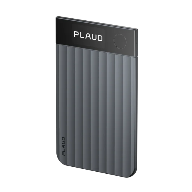 O PLAUD Note é um gravador de voz avançado que utiliza inteligência artificial para oferecer transcrições precisas e com 64 GB de memória interna e armazenamento de até 480 horas.
