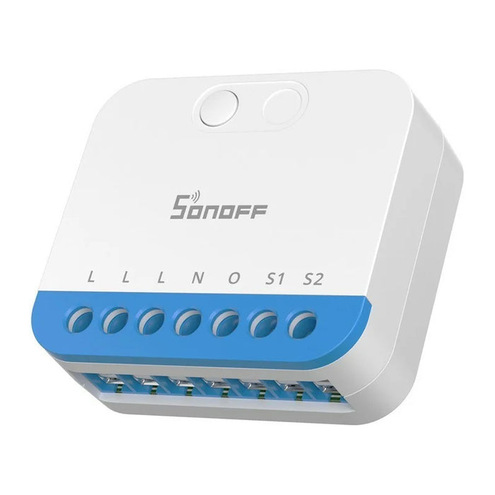 O Sonoff MINI-ZBDIM Zigbee é um controlador e dimmer inteligente de embutir que oferece ajuste suave de brilho de 0 a 100%, ligar/desligar, programações, temporizadores, cenas, monitorazação de energia e controlo através da aplicação e voz.