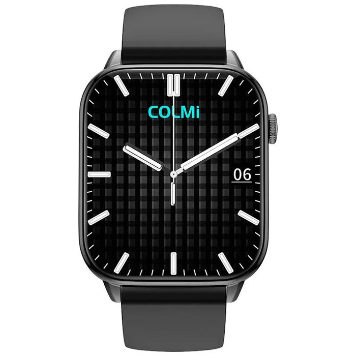 Smartwatch Colmi C60 Preto. Ecrã de 1,9". Monitor de frequência cardíaca. Monitor SpO2. Registo de sono. Chamadas Bluetooth. Resistência à água e à prova de poeira IP67.