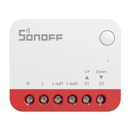 O Sonoff MINI-RBS é um interruptor inteligente zigbee para estores e cortinas motorizadas, concebido para instalação em caixas de aparelhagem de padrão europeu.