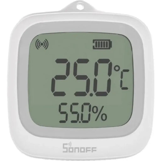 O SONOFF SNZB‑02WD é um sensor inteligente de temperatura e humidade com ecrã LCD e conectividade Zigbee 3.0, concebido para monitorizar em tempo real as condições em ambientes interiores e húmidos.