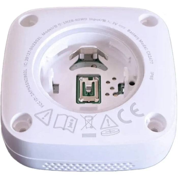 O SONOFF SNZB‑02WD é um sensor inteligente de temperatura e humidade com ecrã LCD e conectividade Zigbee 3.0, concebido para monitorizar em tempo real as condições em ambientes interiores e húmidos.
