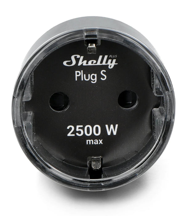 O Shelly Plug S Plus é uma tomada inteligente controlada por Wi-Fi e que permite controlar a iluminação, o aquecimento ou qualquer outro aparelho elétrico conectado. Com medidor de consumo. Tem Bluetooth Gateway e um Extensor de WiFi, o que permite ligar outros dispositivos IoT à sua rede WiFi em zonas da sua casa onde o sinal não costumava chegar com intensidade suficiente.