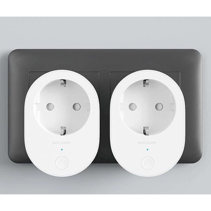 Tomada inteligente Xiaomi Mi Smart Plug 2 WiFi. Corrente até 3680W. WiFi 2.4GHz. Bluetooth v5.0. Compatível com a APP Xiaomi Home e Google Home. Pode ligar e desligar, além de permitir controlar a tomada com a sua voz, sendo compatível com o Google Home.