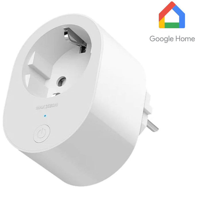 Tomada inteligente Xiaomi Mi Smart Plug 2 WiFi. Corrente até 3680W. WiFi 2.4GHz. Bluetooth v5.0. Compatível com a APP Xiaomi Home e Google Home. Pode ligar e desligar, além de permitir controlar a tomada com a sua voz, sendo compatível com o Google Home.