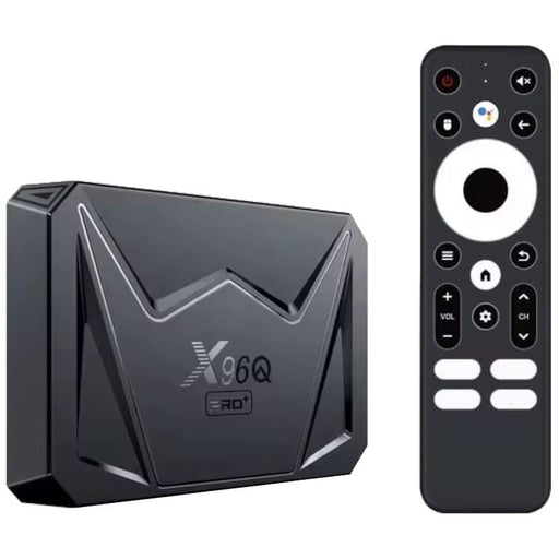 Box X96Q Pro Plus tem um processador de oito núcleos Allwinner H728 e um sistema operativo Android 14. Tem 2GB de memória RAM e 16GB de capacidade de armazenamento.
