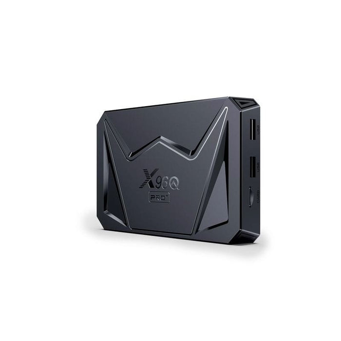 Box X96Q Pro Plus tem um processador de oito núcleos Allwinner H728 e um sistema operativo Android 14. Tem 2GB de memória RAM e 16GB de capacidade de armazenamento.