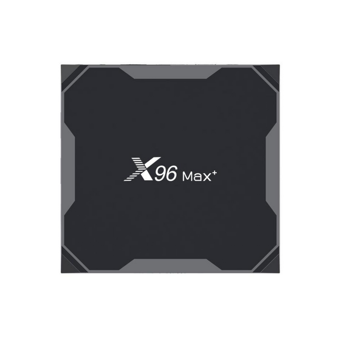 A Box Android X96 MAX PLUS tem 4GB de memória RAM, 32GB de memória ROM, resolução 8K, Android 9.0 e um processador Amlogic S905X3. Transforma qualquer TV numa Smart TV.