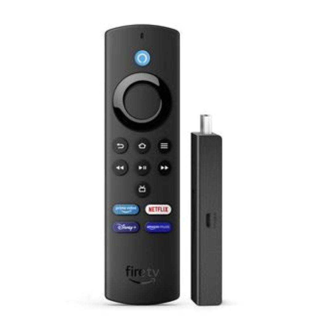 Amazon Fire TV Stick Lite 2022 com 1GB RAM, 8GB ROM, Bluetooth 5.0, processador Quad-Core de 1,7 GHz GPU, assistente virtual Amazon Alexa ativada por comando de voz e Dolby Digital.