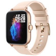 Carregar imagem no visualizador da galeria, Smartwatch Colmi P28 Plus Dourado com Pulseira de Silicone Creme - Relógio inteligente
