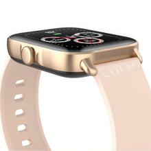 Carregar imagem no visualizador da galeria, Smartwatch Colmi P28 Plus Dourado com Pulseira de Silicone Creme - Relógio inteligente
