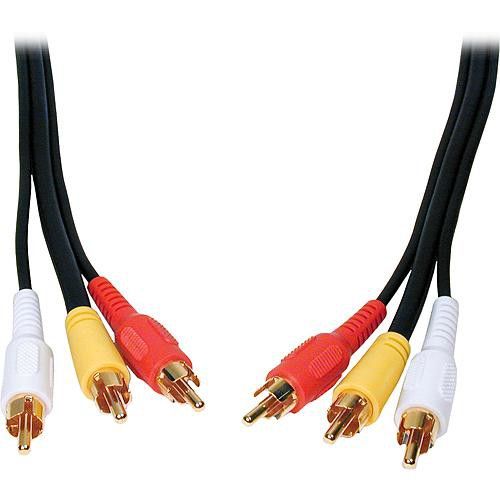 Cabo RCA macho para RCA macho com 1,5 metros. Permite ligar a conversores AV/RCA para HDMI ou HDMI para AV/RCA.