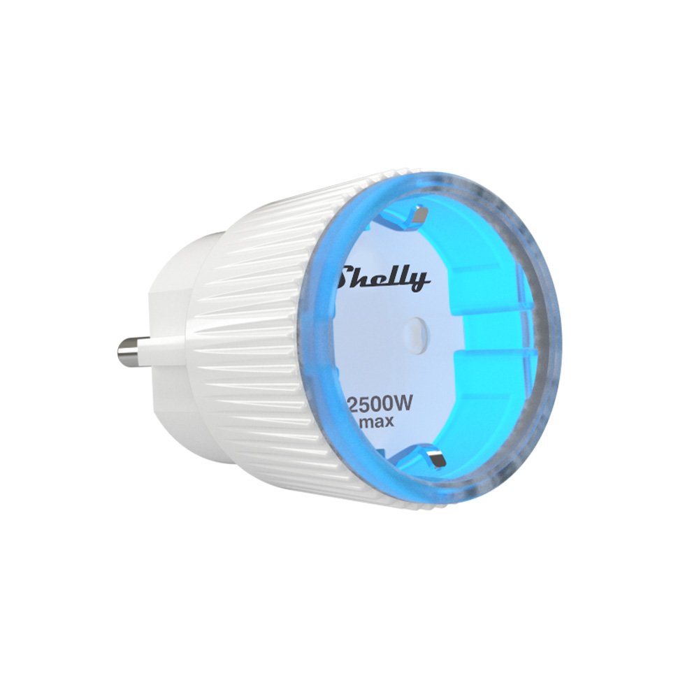 O Shelly Plug S é uma tomada inteligente controlada por Wi-Fi e que permite controlar a iluminação, o aquecimento ou qualquer outro aparelho elétrico conectado. Com medidor de  consumo.